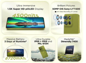 आज हम बात करने वाले हैं Moto G86 Power की, जो अपने शानदार डिस्प्ले, पावरफुल प्रोसेसर और लंबी बैटरी लाइफ के साथ मार्केट में काफी चर्चा में चल रहा  है।