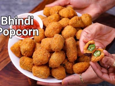 Crispy Bhindi Popcorn Recipe